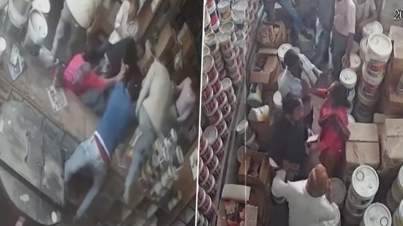 Video: MP के मुरैना में पुलिस कांस्टेबल और पेंट शॉप के मालिक के बीच हुई लड़ाई; सीसीटीवी में कैद हुई घटना