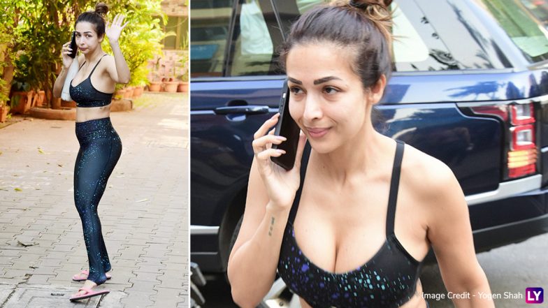 Malaika Arora का जिम लुक देखकर बौखलाए फैंस, सेक्सी स्पोर्ट्स ब्रा और ट्रैक पेंट्स में ढा रही हैं कहर (See Hot Pics)