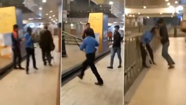 Gaur City Mall Fight Video: नोएडा के गौर सिटी मॉल में गार्ड को पीटने का वीडियो आया सामने, युवक गिरफ्तार