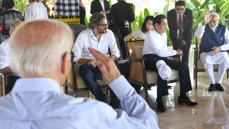 PM Modi's New India: G20 सम्मलेन के दौरान PM मोदी का दिखा अलग अंदाज, देखते रह गए बिडेन और मैक्रॉन
