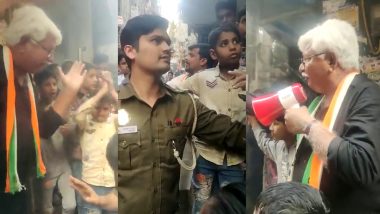 VIDEO: कांग्रेस नेता आसिफ मोहम्मद खान ने पुलिसकर्मी से की बदसलूकी, मुस्लिम इलाक़ा बताकर दी धमकी, गिरफ्तार