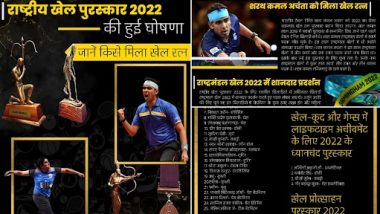 National Sports Awards 2022: राष्ट्रीय खेल पुरस्कार की हुई घोषणा, जानें किसे मिला खेल रत्न