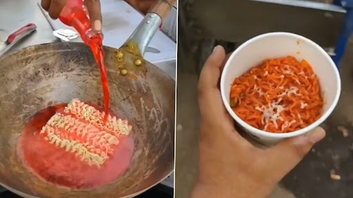 Strawberry Energy Drink Maggi: स्ट्रॉबेरी एनर्जी ड्रिंक से शख्स ने बनाई मैगी, नेटीजंस ने कहा-'इसे फांसी दो'