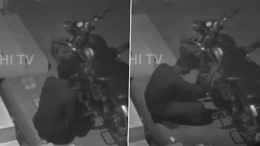 Thief Stealing Petrol: समालकोट में बाइक से तड़के पेट्रोल चुराता हुआ चोर सीसीटीवी में कैद, देखें फूटेज