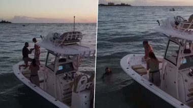 Proposal on Boat Goes Wrong: बोट पर प्रपोज करने के दौरान समंदर में गिरी रिंग, पानी में कूदा शख्स, देखें वीडियो