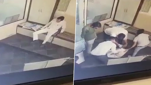 राजस्थान में डॉक्टर के पास गया शख्स, अख़बार पढ़ते-पढ़ते अचानक हुई मौत, देखें वीडियो