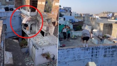 Viral Video: जोधपुर की गलियों में छतों पर बंदर की तरह छलांग लगाता रहा विदेशी, देखें वीडियो