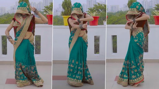 Desi Bhabhi Dance: देसी भाभी ने घूंघट में 'अंखियों से गोली मारे' गाने मर मटकाई जबरदस्त कमर, डांस वीडियो वायरल
