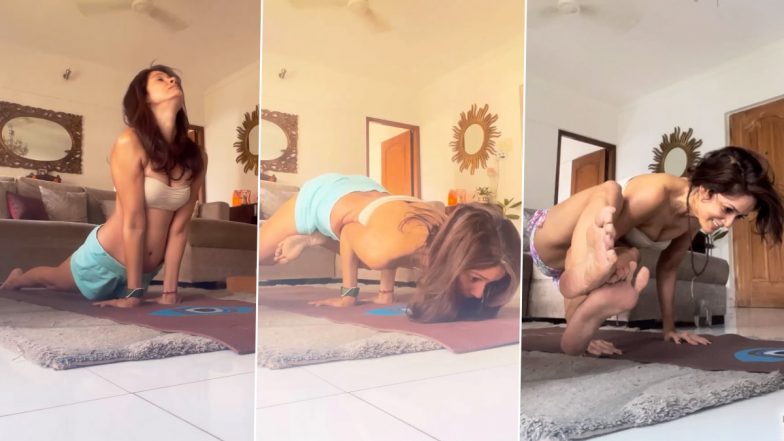 Chak De India एक्ट्रेस Vidya Malvade ने घर पर सेक्सी स्टाइल में किया योग, Hot Video में दिखी गजब की फिटनेस