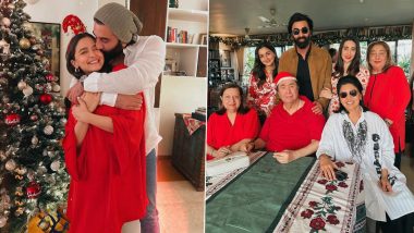Merry Christmas 2022: Ranbir Kapoor ने Alia Bhatt को Kiss करके मनाया क्रिसमस, सेलिब्रेशन की Photos आई सामने