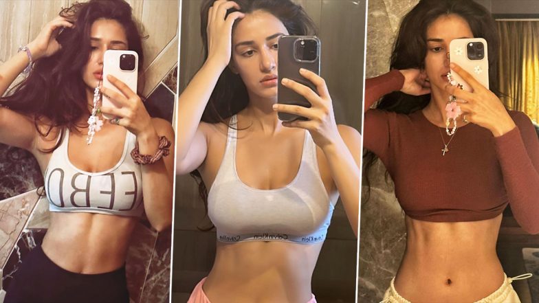 Disha Patani Bold Photos: दिशा पटानी ने स्पोर्ट्स ब्रा पहनकर पोस्ट की बोल्ड फोटोज, हॉटनेस पर फिदा हुए फैंस
