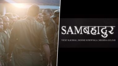 Sam Bahadur Release Date: Vicky Kaushal ने 'सैम बहादुर' की एक झलक शेयर करते हुए रिलीज डेट का किया ऐलान, एक्टर का दिखा स्वैग वाला अवतार (Watch Video)