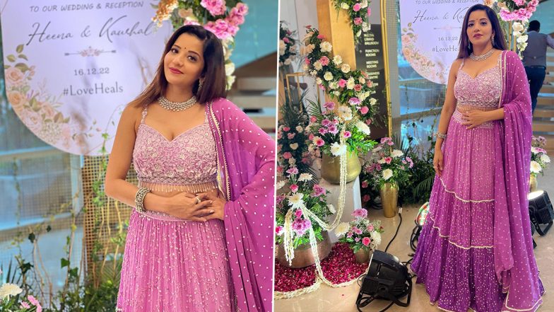 भोजपुरी एक्ट्रेस Monalisa ने शादी समारोह में गुलाबी लहंगा पहनकर दिखाया खूबसूरत अवतार, फैंस भी हुए खुश (See Pics)