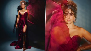 Sanya Malhotra ने सेक्सी रेड गाउन पहनकर कराया हॉट फोटोशूट, बोल्डनेस से मचा रही हैं बवाल