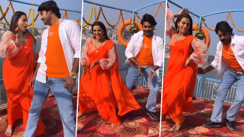 Akshara Singh ने भोजपुरी स्टार Pradeep Pandey के साथ बोट पर किया सेक्सी डांस, Video हुआ Viral
