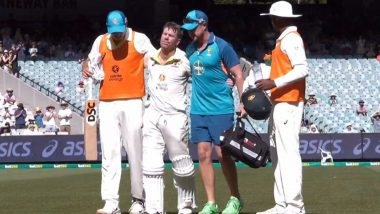 David Warner Retires Hurt: डेविड वार्नर दोहरे शतक लगाने के बाद हुए चोटिल, रिटायर्ड हर्ट होकर लौटे पवेलियन, देखें Video