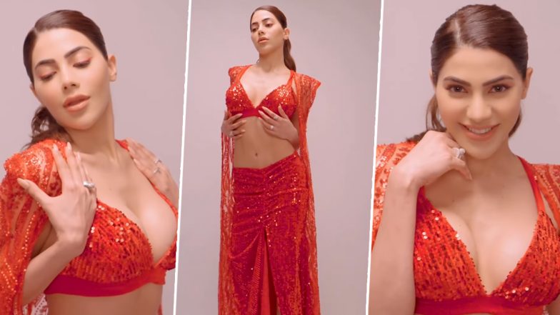 Nikki Tamboli Hot Video: निक्की तंबोली का रेड हॉट अवतार देखकर छूटे लोगों के पसीने, अकेले में देखें ये वीडियो