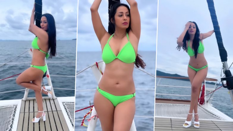 Kashmera Shah ने सेक्सी बिकिनी पहनकर बीच पर दिया हॉट पोज, Video ने इंटरनेट पर मचाया बवाल