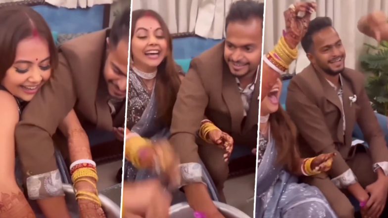 Devoleena Bhattacharjee Wedding: देवोलीना भट्टाचार्य ने पति Shahnawaz Shaikh के साथ जीता पोस्ट-वेडिंग रिंग रिचुअल गेम (Watch Video)