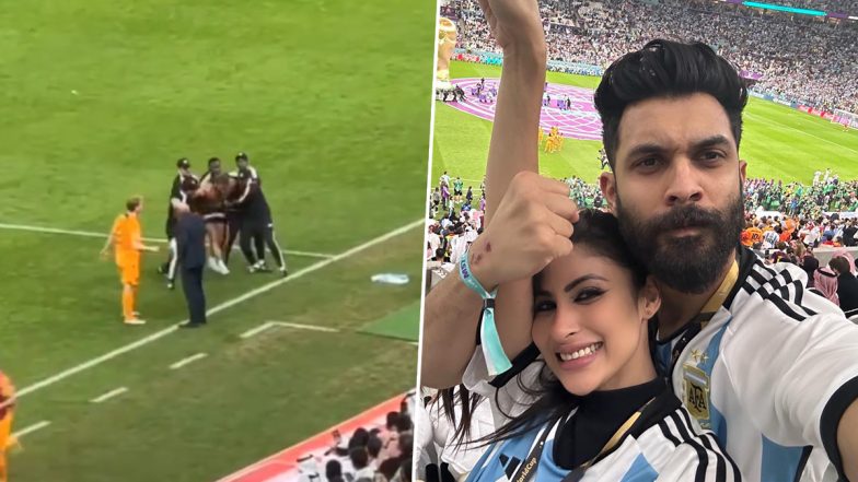 FIFA World Cup 2022: फीफा वर्ल्ड कप देखने पति के साथ पहुंची मॉनी रॉय ने क्रेजी फैन को किया कैप्चर, वीडियो हुआ वायरल (Watch Video)