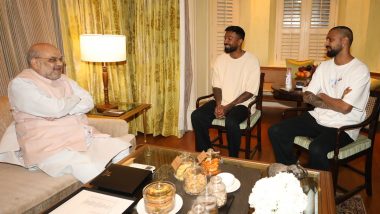 Pandya Brothers Meet HM Amit Shah: पंड्या ब्रदर्स ने  गृहमंत्री अमित शाह से की मुलाकात, Tweet में देखें तस्वीरें