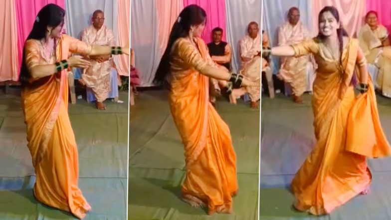 सपना चौधरी के गाने &lsquo;तेरी आंख्या का यो काजल&rsquo; पर महिला ने किया धमाकेदार डांस, जीत लिया लोगों का दिन (Watch Viral Video)