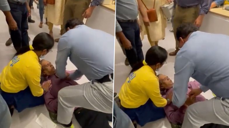VIDEO: बेंगलुरु में खरीदारी करते समय बेसुध होकर गिरा शख्स, CPR की मदद से डॉक्टर ने बचाई उसकी जान