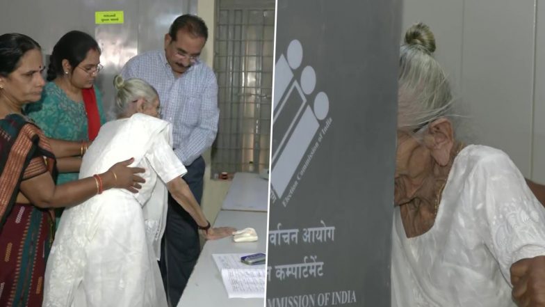 Gujarat Election 2022: गुजरात में दूसरे चरण के लिए मतदान जारी, गांधीनगर में PM मोदी की मां हीराबेन ने डाला वोट- Watch Video