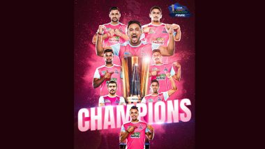 Pro Kabaddi 2022 Final: प्रो कबड्डी लीग में जयपुर पिंक पैंथर्स की जीत, पुनेरी पलटन को फाइनल में हराया