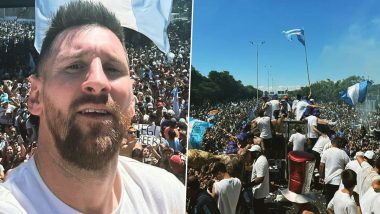 Argentina’s FIFA World Cup 2022 Victory Parade: लियोनेल मेस्सी ने की शेयर अर्जेंटीना के फीफा विश्व कप विक्ट्री परेड की तस्वीरें और Video, पढ़ें खुबसूरत कैप्शन