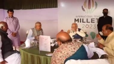 PM Modi Lunch Video: पीएम मोदी ने संसद में सांसदों और मंत्रियों के साथ किया लंच, परोसे गए बाजरे समेत ये भारतीय व्यंजन