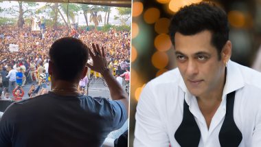 Salman Khan Birthday: भाईजान ने बालकनी में आकर फैंस को कहा शुक्रिया, एक्टर की एक झलक पाने के लिए घर के सामने उमड़ी भीड़ (See Pic)