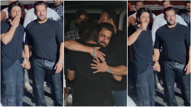 Salman Khan का जन्मदिन मनाने पहुंचे Shah Rukh Khan, भाईजान को लगाया गले, खान बंधुओं का Video हुआ Viral