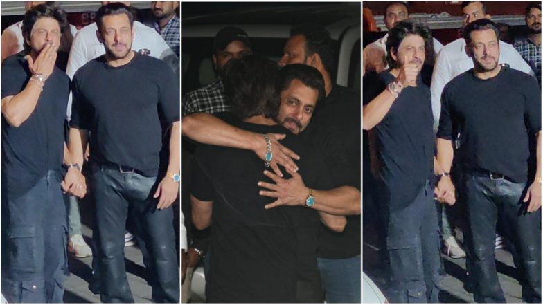 Salman Khan का जन्मदिन मनाने पहुंचे Shah Rukh Khan, भाईजान को लगाया गले, खान बंधुओं का Video हुआ Viral