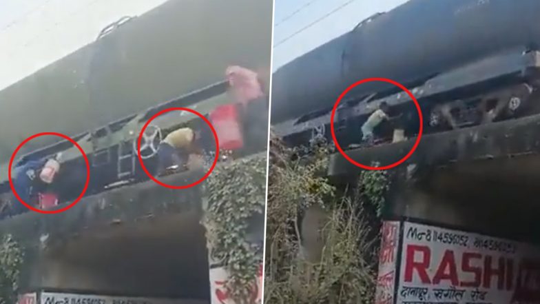 बिहार में दिन-दहाड़े चलती मालगाड़ी से चोरी होने लगा तेल, Video आया सामने