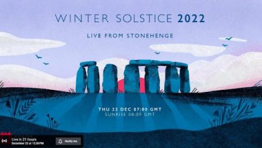 Stonehenge Winter Solstice 2022 Live Streaming: इंग्लिश हेरिटेज स्टोनहेंज से शीतकालीन संक्रांति का नजारा देखें लाइव, जानें इस इवेंट के बारे में सब कुछ