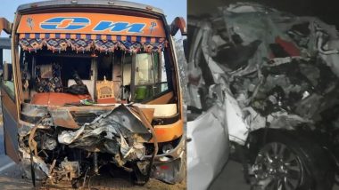 Gujarat Accident: साल के आखिरी दिन गुजरात में बड़ा हादसा, लग्जरी बस से टकराई फॉर्च्यूनर, 9 लोगों की मौत