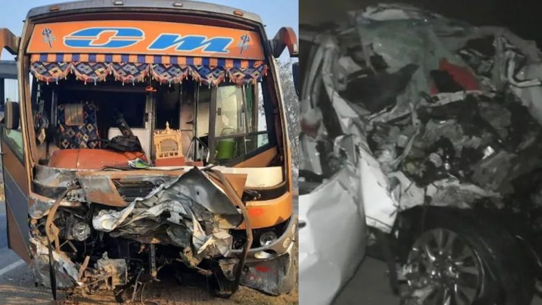 Gujarat Accident: साल के आखिरी दिन गुजरात में बड़ा हादसा, लग्जरी बस से टकराई फॉर्च्यूनर, 9 लोगों की मौत