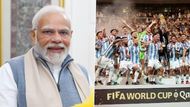 Argentina vs France FIFA World Cup 2022 Final: प्रधानमंत्री ने 2022 फुटबॉल विश्व कप जीतने पर अर्जेटीना को बधाई दी