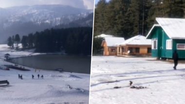 Snowfall in J&K Video: रामबन जिले के पटनीटॉप में हुई ताजा बर्फबारी, देखें खूबसूरत नजारा