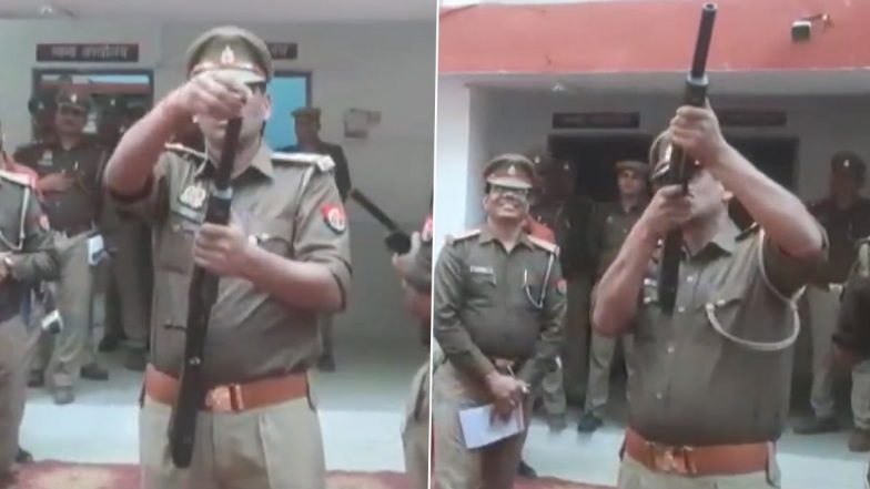 UP: ठांय ठांय पुलिस का कारनामा, DIG के सामने नहीं कर पाए फायर, SI ने नली में डाल दी गोली (Video)
