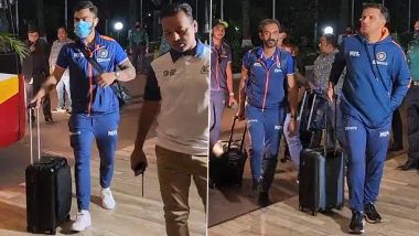 Team India Tour of Bangladesh: कप्तान रोहित शर्मा और विराट कोहली के साथ बांग्लादेश पहुंचा भारतीय टीम, जमकर हुआ स्वागत, देखें Video और Photo