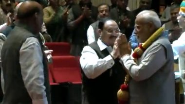 बीजेपी की संसदीय बैठक में पीएम मोदी का गर्मजोशी से हुआ स्वागत (Watch Video)