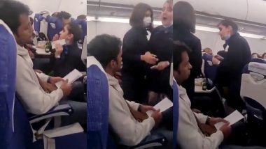 IndiGo Airline Video: इंडिगो विमान में बहसबाजी का वीडियो वायरल, उड़ती फ्लाइट भिड़ गए यात्री और क्रू मेंबर