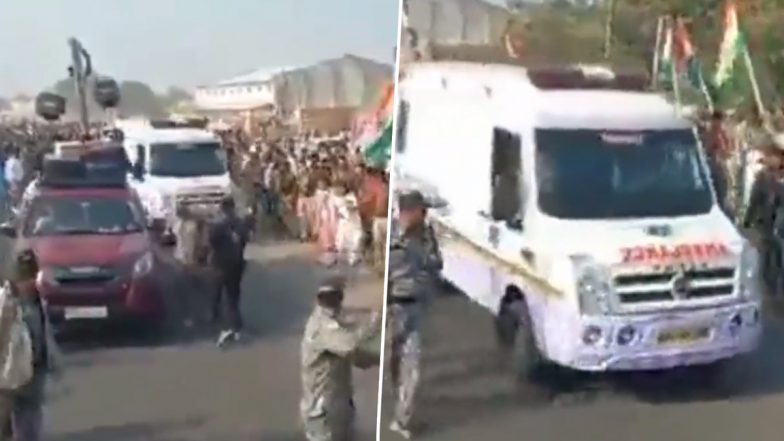 VIDEO: एमपी के आगर जिले से गुजर रही थी राहुल गांधी की ‘भारत जोड़ा यात्रा’, काफिले के बीच से एंबुलेस को दिया गया रास्ता