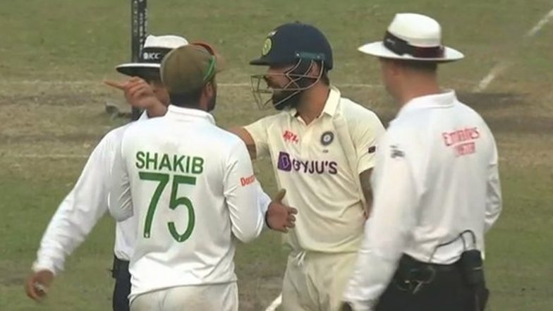 IND vs BAN 2nd Test Day 3: बांग्लादेश के खिलाफ दूसरे टेस्ट मैच में विराट कोहली और Taijul Islam के बीच छिड़ा शब्दों का वार, देखें Video