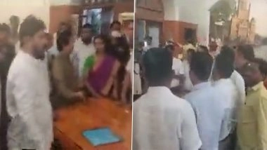 Mumbai: BMC मुख्यालय में भिड़े ठाकरे और शिंदे गुट के सदस्य (Watch Video)