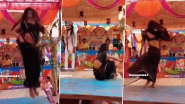 Bhabhi Dance Video: फुटबॉल की तरह कूद-कूदकर नाचने लगी महिला, डांस देख लोग हुए लोट पोट