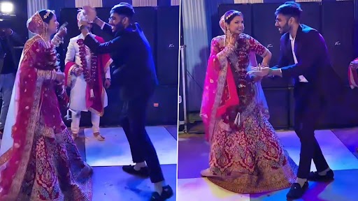 Devar Bhabhi Dance: नवविवाहित दुल्हन और देवर जी ने अपने डांस मूव्स से स्टेज पर लगाई आग, वीडियो वायरल