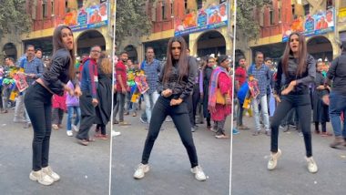 Girl Dance Video: लड़की ने भीड़भाड़ वाले मार्केट में 'बेशरम रंग; गाने पर किया जबरदस्त, वीडियो हुआ वायरल